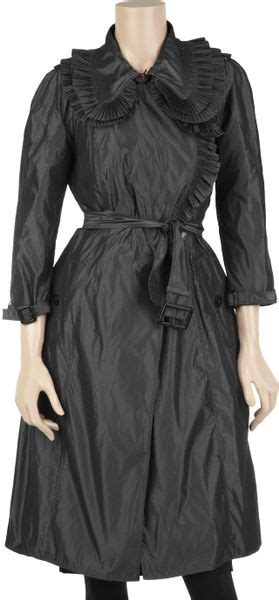 burberry prorsum coat pleated|burberry trench coats length.